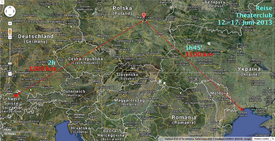 ZRH WAW ODSmap